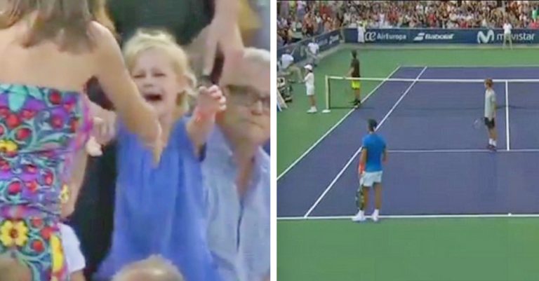 Lost Little Girl Couldn’t Find Mommy, So Tennis Player Stops The Entire Match